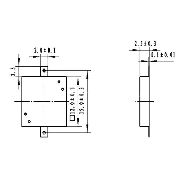 SMD Piezo buzzer EPT1225S-HS-05-4.1-13-R 12mm buzzer - ESUNTECH