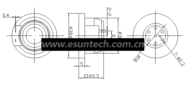 receiver ERV38210-01(SD150) 38mmx21mm - ESUNTECH