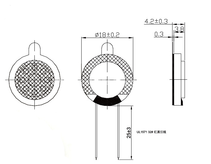 micro speaker ESP18N 18mm miniature speaker - ESUNTECH