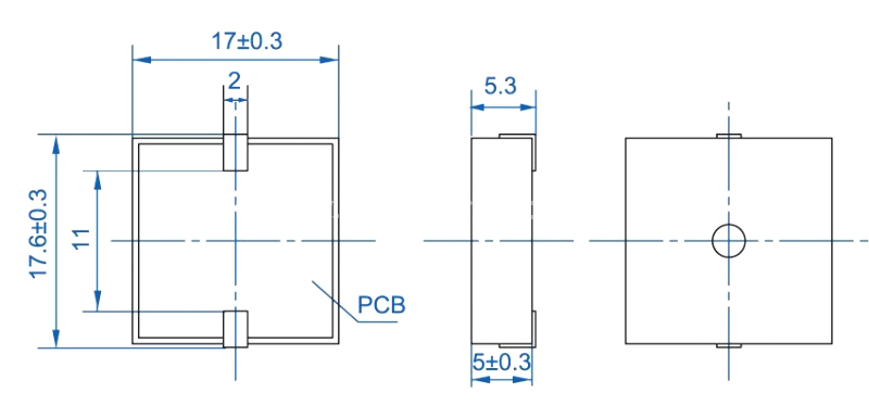SMD Piezo buzzer EPT1750S-HS-05-4.0-15-R supplier from - ESUNTECH