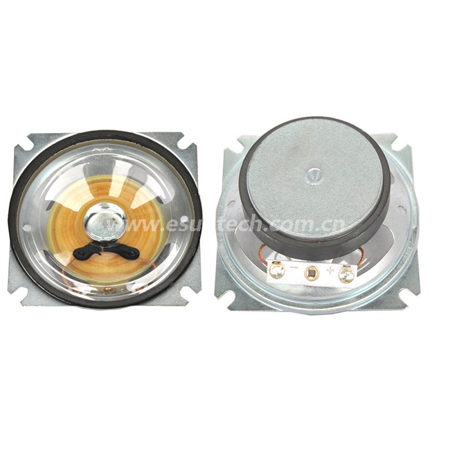 Loudspeaker YD87-3B-8F60M-R 87mm*87mm *33.5mm 3.5inch ROHS Square Mylar Cone Loudspeaker Drivers Waterproof Speaker Parts - ESUTECH