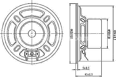 Loudspeaker YD103-2-F40UT 4 Inch 100mm Audio Speaker Components 4ohm 15W High Quality Speaker with Magnet Cover - ESUTECH